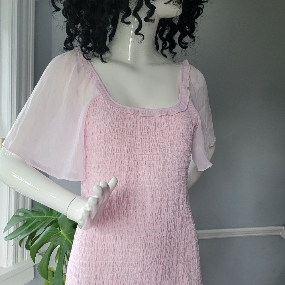 New! Pink Ruffle Dress - Picture 5 of 10